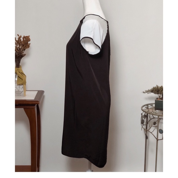 NWOT Banana Republic Black & White Shirt Dress - Picture 4 of 5